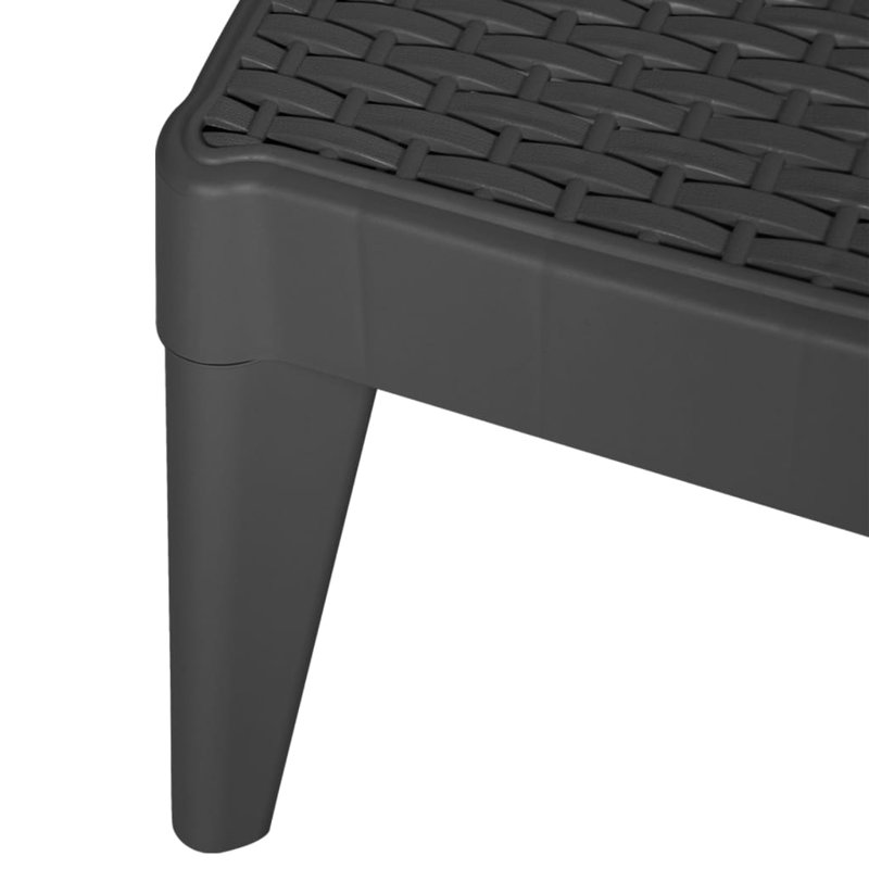Mickleson Sun Lounger 186x60x29 cm PP, Anthracite