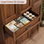 70 po de hauteur, armoire de rangement pour garde-manger, armoire de cuisine moderne avec portes et tablettes-129445283
