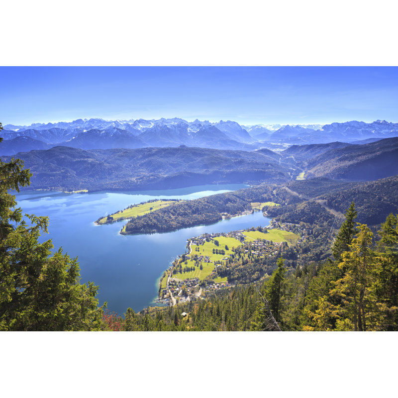 Lac Walchen par Aprott, H 32 po x l 48 po