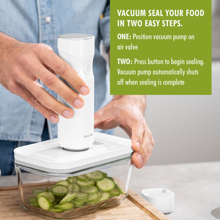 ZWILLING Fresh & Save Glass Vacuum Gratin Dish, Airtight Food