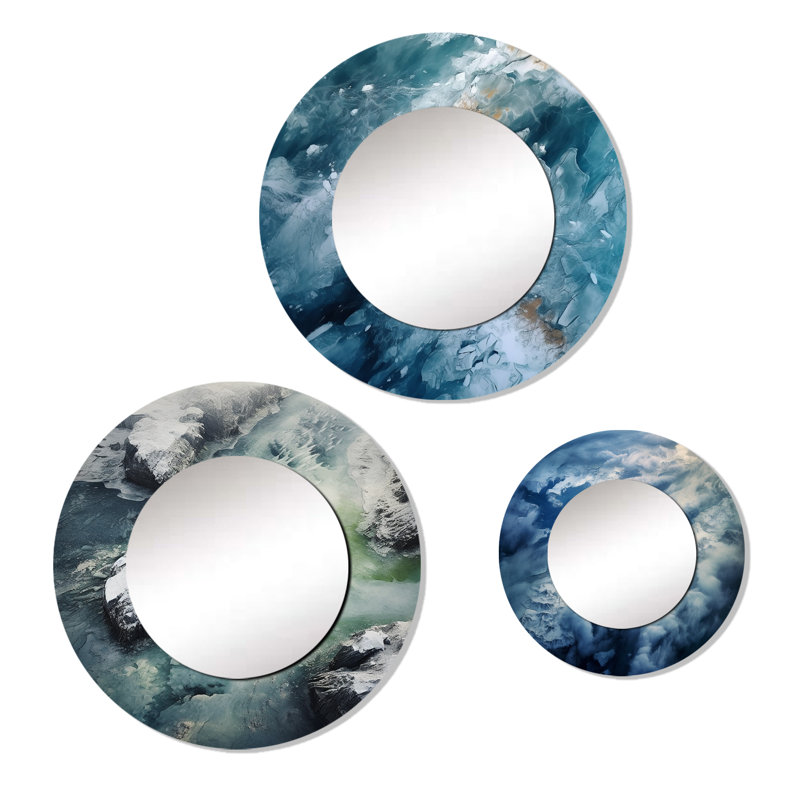Miroir mural en aluminium élisamae