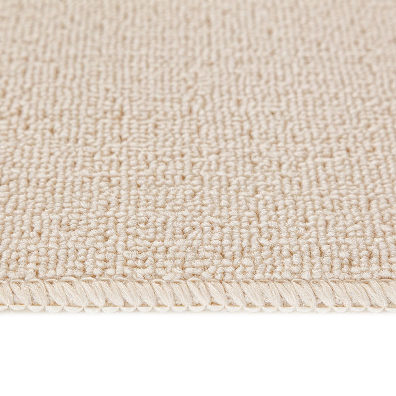 Stair Mat Dark Yellow Polyester 20 X 75 Cm Non-Slip, Cream, Rectangular 60 x 25 cm
