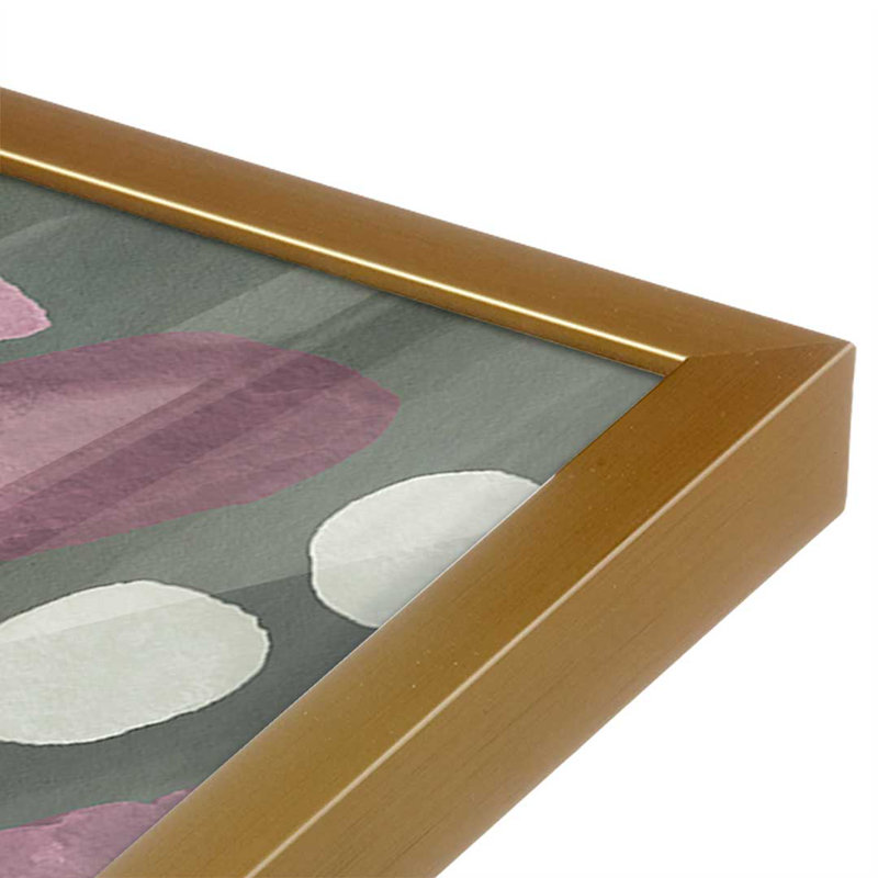 «Impressions VII» par Dina June, reproduction d'art, H 16 po x l 12 po, Or