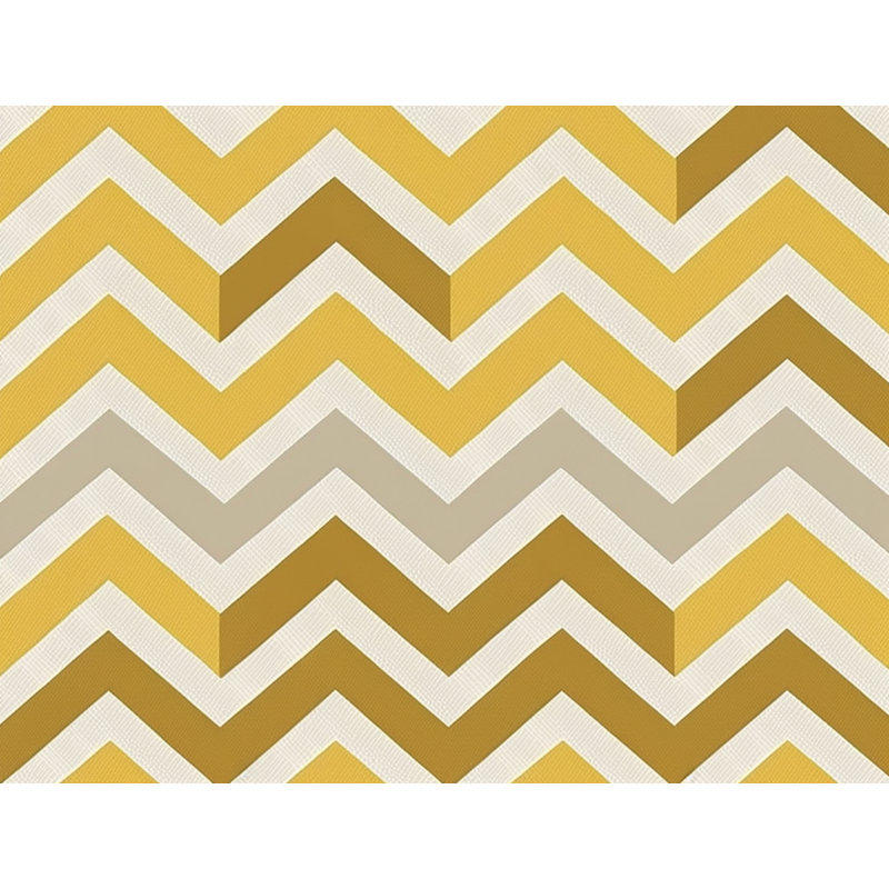 Checkered Comforter, Twin Extra Long Comforter, Gold/Yellow Chevron