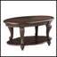 Table basse ovale en bois 42 po-456763633
