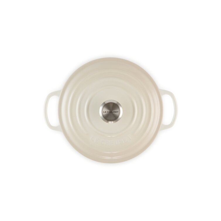 Le Creuset 3.5-Quart Signature Cast Iron Round Dutch Oven - Meringue