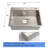 23.6'' L Drop-In Single Bowl Stainless Steel Kitchen Sink with Faucet