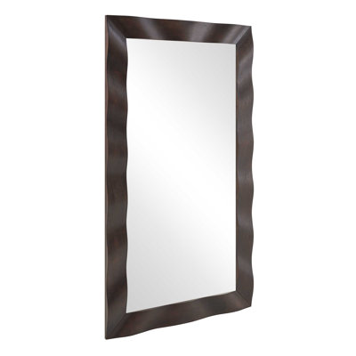 Uttermost Wrinkle Wavy Wood Mirror