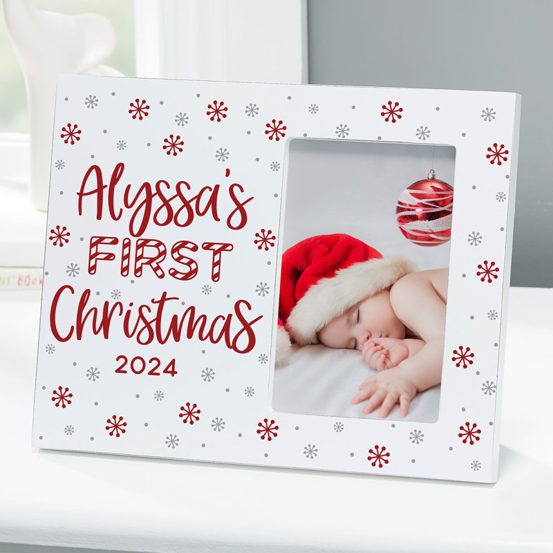 Cadre photo Candy Cane Baby's 1st Christmas, Oui