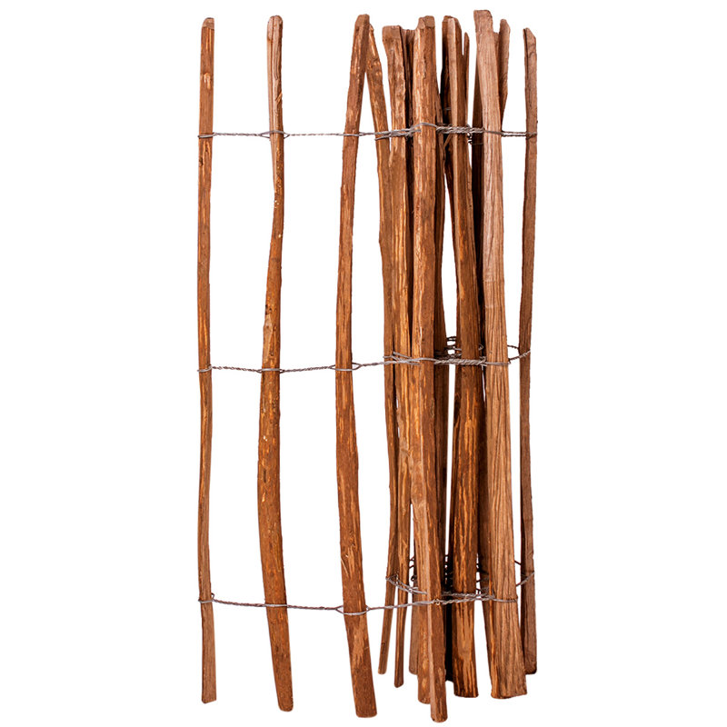Lanagan Brown Wood Yard/Privacy Fence, 120cm H x 250cm W