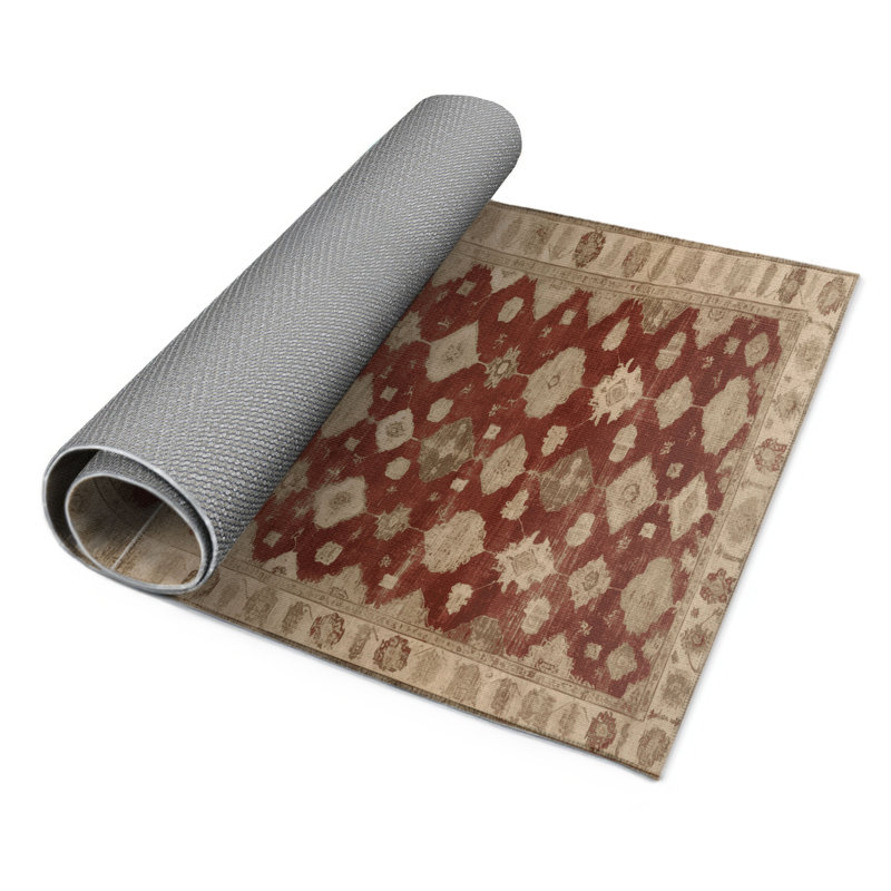 Overdyed Brown Indoor and Outdoor Area Rug, Rectangle 9' x 12'