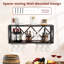 Wall Mounted Wine Bottle Rack Brown