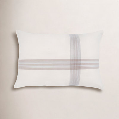 Geneva Plaid Cotton Lumbar Throw Pillow