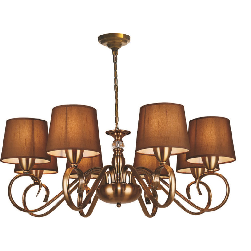 Lustre gris classique/traditionnel 8 lumières Yuriko
