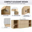 Meuble-lavabo mural simple 54 po avec lavabo en céramique-631913523-631913526
