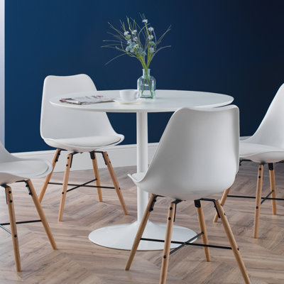 Aarshi Round Metal Base Dining Table