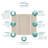 Expressions 60'' W 60'' D 96'' H Glue Up Solid Surface Wall-1444759936
