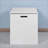 Storage Bench Lift-Top with Safety Hinges, Off-White | Entryway | MDF