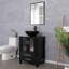 Oley 24" Single Bathroom Vanity Set with Vessel Sink, Faucet, Drain-585990967
