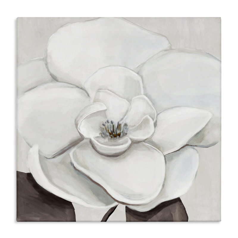 Élégante toile Magnolia Bloom, design par Hannah Dawson, H 17 po x l 17 po
