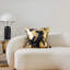 Housse de coussin réversible en velours abstrait