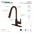 Kingston Brass Continental Single-Handle Pull-Down Kitchen Faucet-29272803