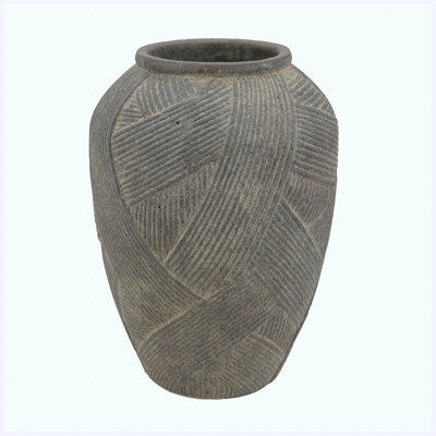 9.8" x 13.8" Decorative Tall Flower Vase for Home Decor, Table Centerpiece