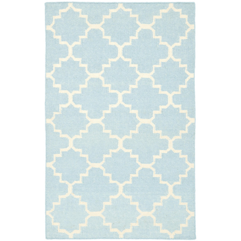 Valenzuela Geometric Wool Hand Woven Area Rug, Rectangle 91 x 152cm