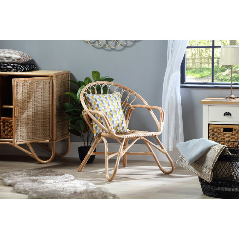 Centerville Upholstered Barrel Chair, Natural