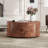 Burl Wood Rotating Coffee Table With 2 Drawers(Only Including Coffee Table)