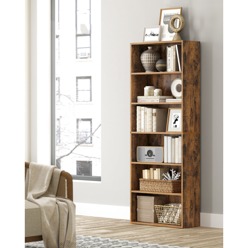 Bookshelf, 5-Tier Bookcase, Storage Shelving Unit, Display Shelf With Open Compartments, Adjustable Storage Shelves, For Living Room, Home Office, Bedroom, Cloud