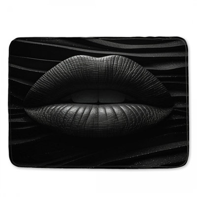 Lips Bath Mat Abstract Bathroom Decor Modern