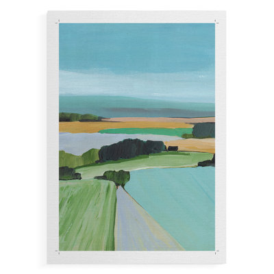 Bright Coloured Countryside III -Canvas Print Only - NOT FRAMED