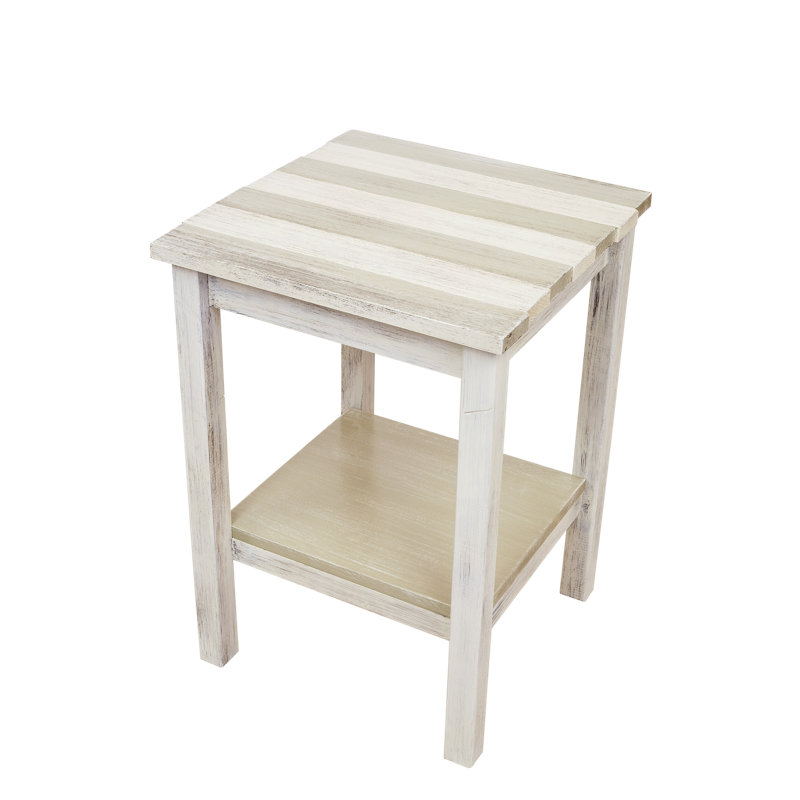 Letendre Solid Wood End Table, Shoreline