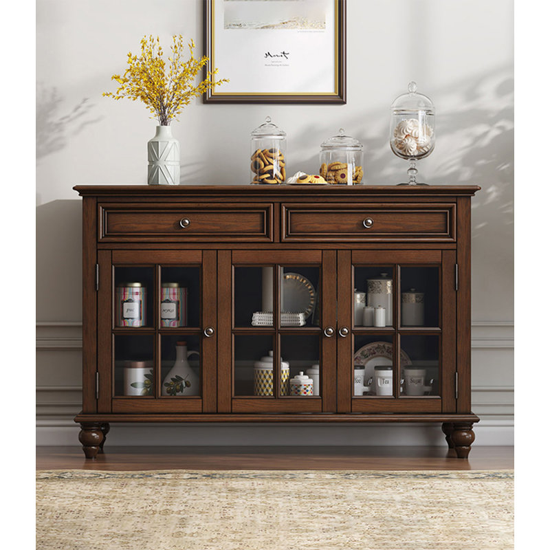 Buffet en bois massif de style américain
