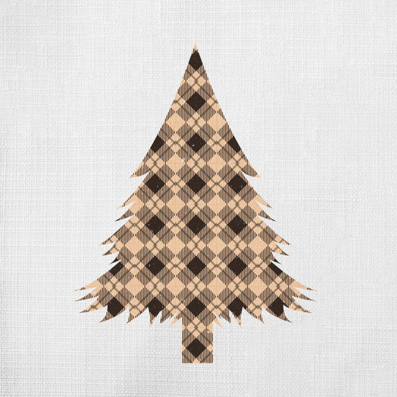 Christmas8_3 Polyester/Polyester Blend Reversible Throw Pillow, 14" x 14"