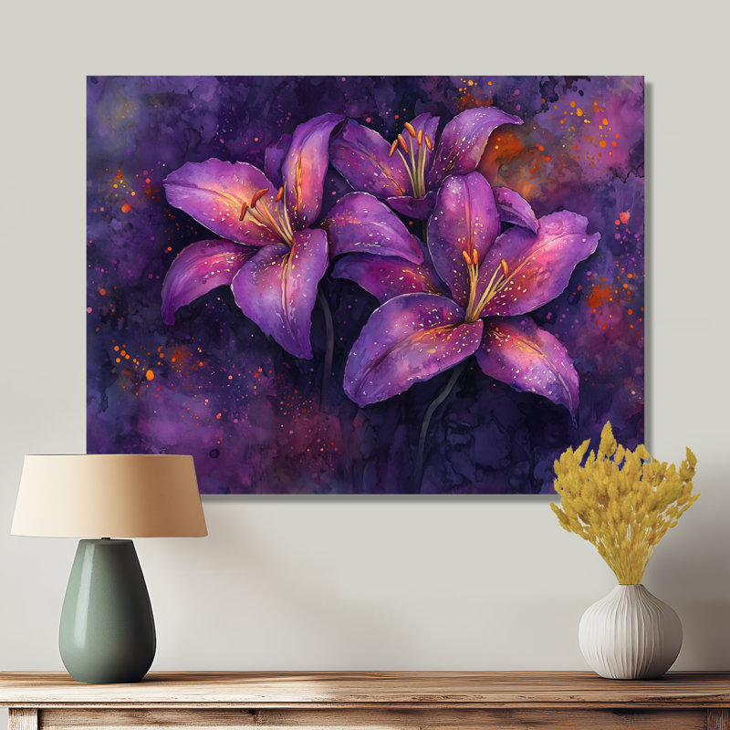 Imer - Floral Wall Art, Toile tendue, H 16 po x l 32 po, Ne s’applique pas