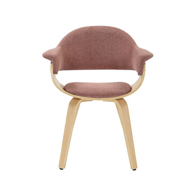 Chaise de salle à manger à dossier courbé Adalyn