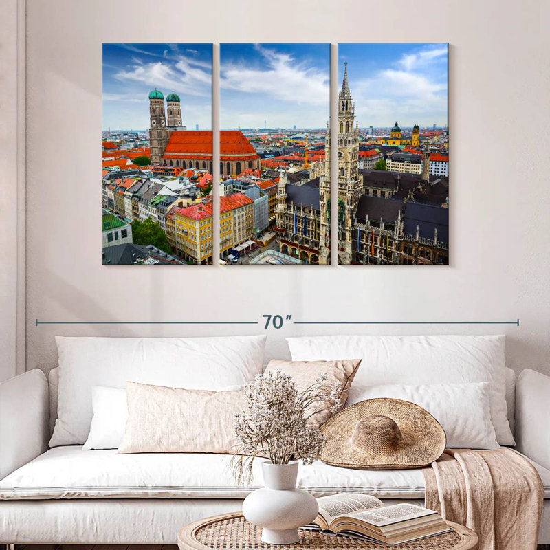 Paysage urbain du camion R munich, H 32 po x l 50 po
