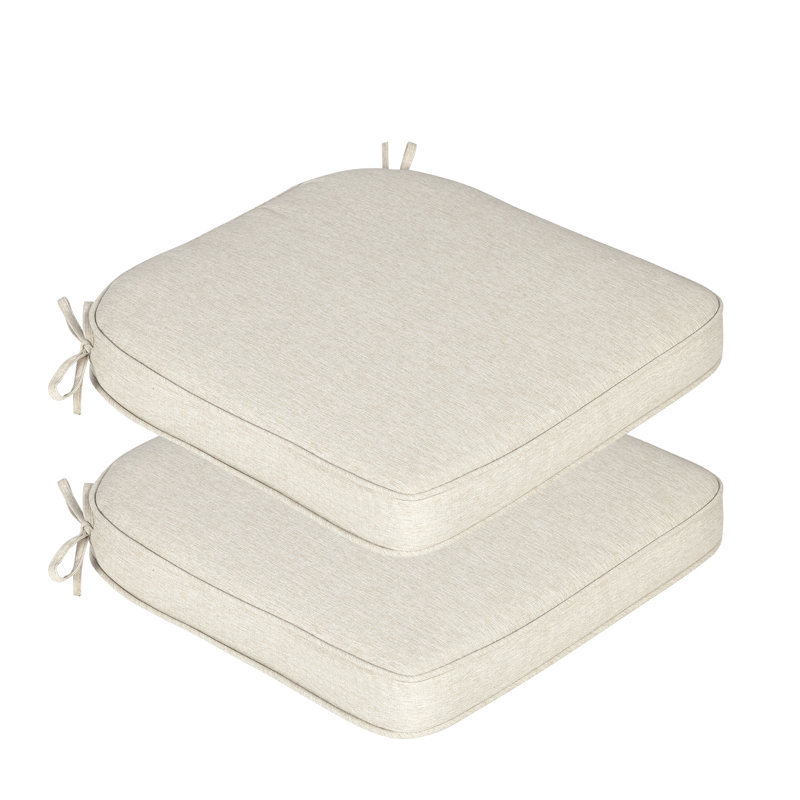 Outdoor Chair Seat Cushion, Khaki, 21" W x 21" D