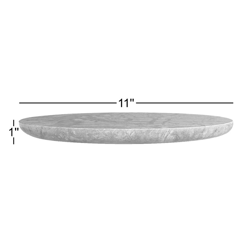 Delicious Decorative Tray, White Marble