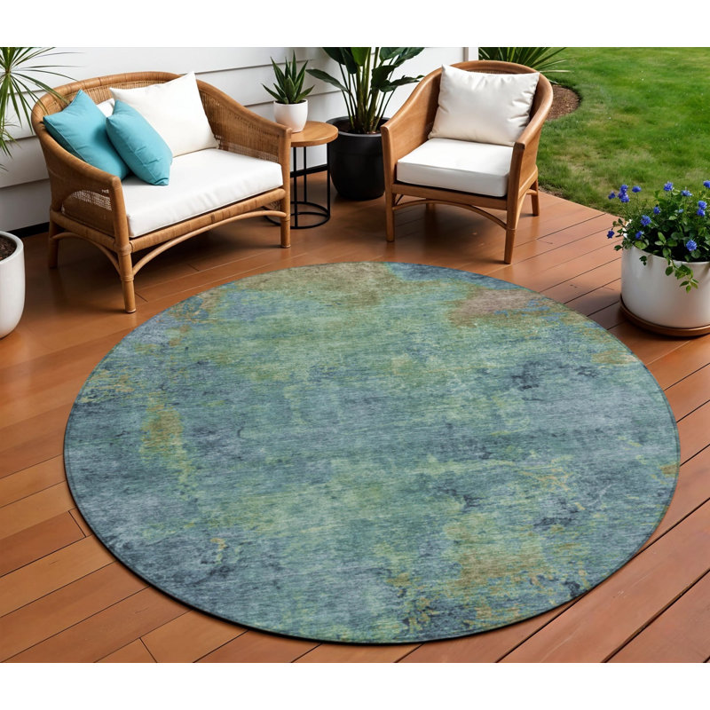 Tapis d'intérieur rond 8 po