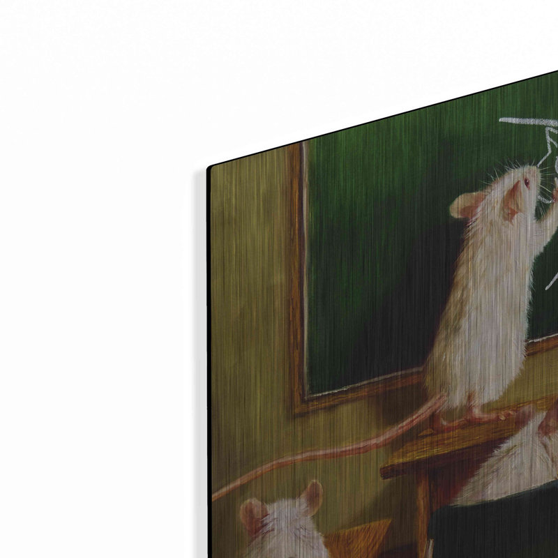 " When The Cat Is Away " by Lucia Heffernan Painting Print, 12" H x 16" W x 0.13" D