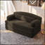 Causeuse pliable en velours côtelé avec coussin moelleux-133086482