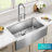 KRAUS Standart Pro Apron Front Farmhouse 16 Gauge Bowl Stainless Steel Kitchen Sink-98155437-98629471