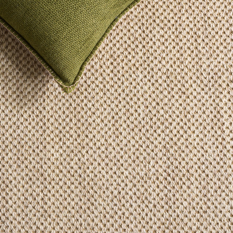 Jute / sisal en fibre naturelle Tapis d'intérieur en coton de couleur unie, 2'-6" x 6'-0" Runner