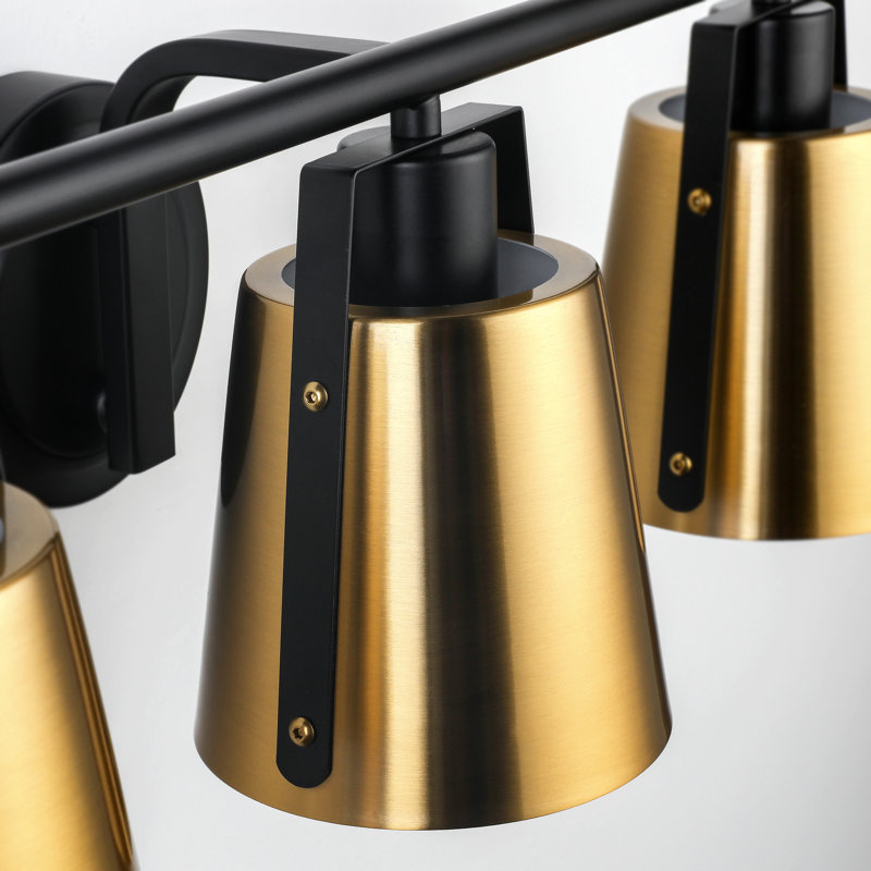 Éclairage pour salle de bain 3 lumières, Or