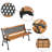 Davilmar Metal/Solid Wood Outdoor Bench
