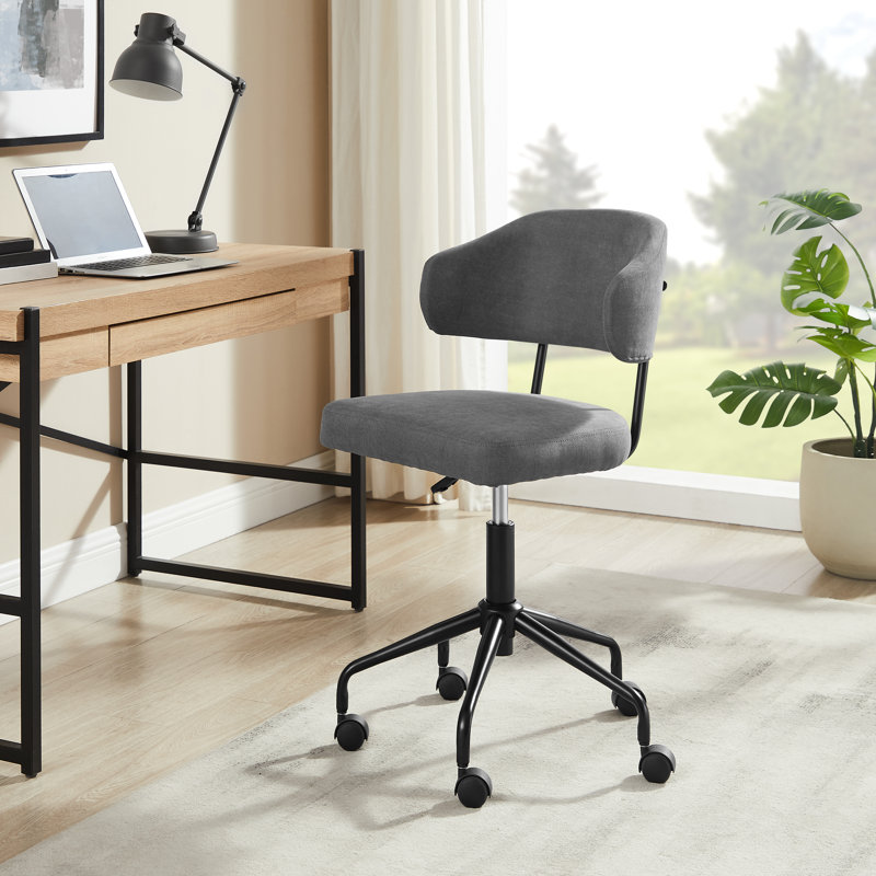 Tessa Swivel Office Chair, Gray