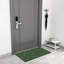 Tapis de porte à motif de feuilles roulées Green Plant